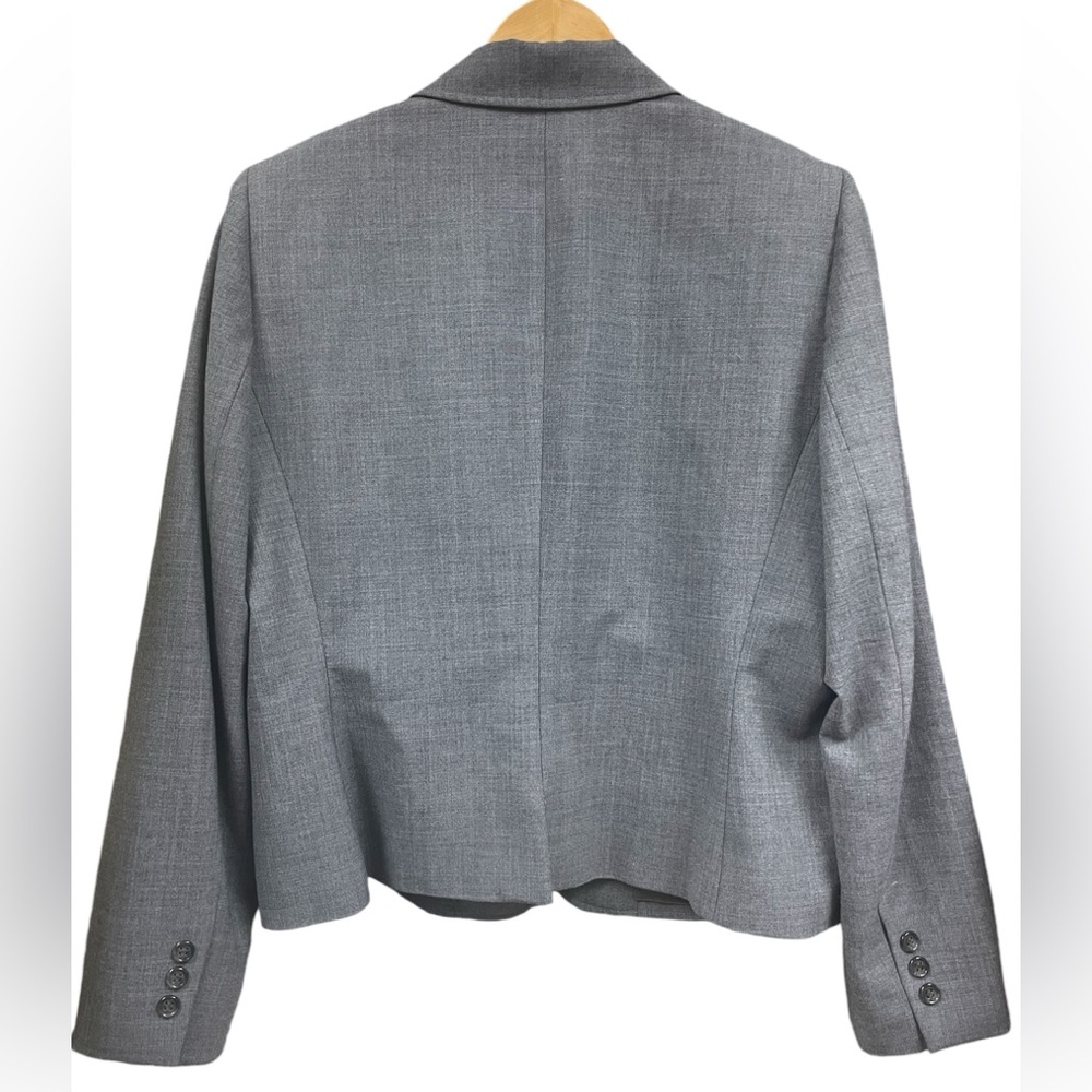 Antonio Melani Three Button Blazer Jacket Gray Size 14 - Picture 3 of 7